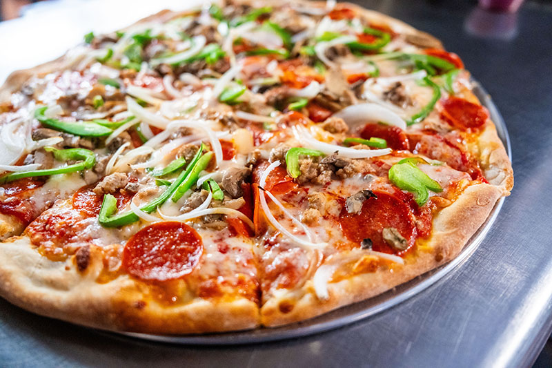 Dani's Pizza on Counter